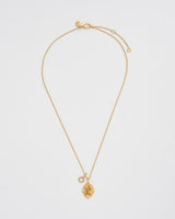 June Birthstone Rose Charm Necklace