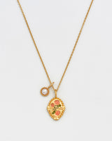 June Birthstone Rose Charm Necklace