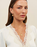 October Birthstone Cosmos Charm Necklace