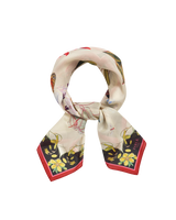 Wonderland Scene Ivory Square Scarf