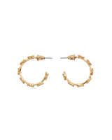 Forget-Me-Not Stud Hoop Earrings