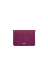 Floral Engravings Plum Crossbody Handbag