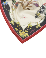 Wonderland Scene Ivory Square Scarf