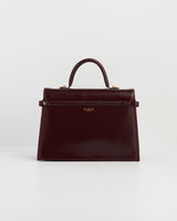 Ruby Cherry Red Structured Medium Tote