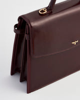 Ruby Cherry Red Structured Medium Tote