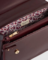 Ruby Cherry Red Structured Medium Tote
