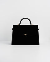 Black Structured Medium Tote