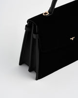 Black Structured Medium Tote