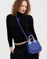 Blue Top Handle Saddle Bag