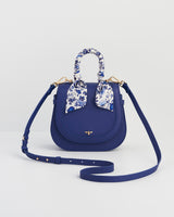 Blue Top Handle Saddle Bag