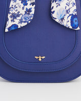 Blue Top Handle Saddle Bag