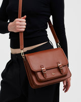 Into the Woods Tan Classic Satchel