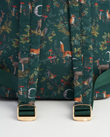 Into the Woods Green Buckle Medium Backpack