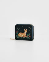 Fawn Embroidered Green Small Purse