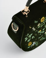 Sunflower Embroidered Top Handle Bag