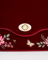 Floral Bloom Embroidered Crossbody