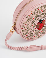 Ladybug Embroidered Circle Bag