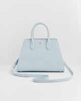 Blue Structured Tote Bag