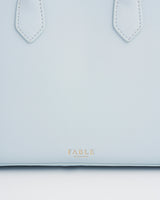 Blue Structured Tote Bag