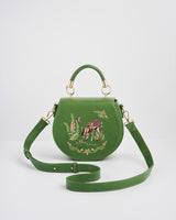 Fawn & Snail Embroidered Top Handle Bag