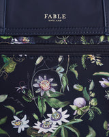 Passion Flower Navy Satchel