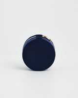 Red Admiral Embroidered Circle Jewellery Box