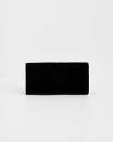 Black Botanical Embroidered Purse
