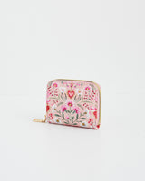 Floral Heart Pink Purse
