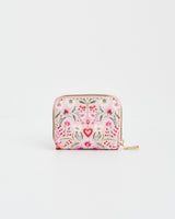 Floral Heart Pink Purse