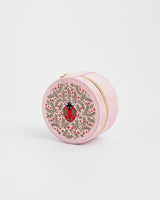 Ladybug Embroidered Circle Jewellery Box