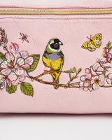 Love Scatter Embroidered Flat Cosmetic Bag