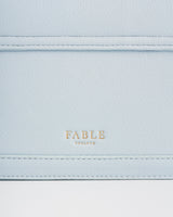 Blue Bird Embroidered Foldover Bag