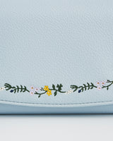 Blue Bird Embroidered Purse