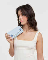 Blue Bird Embroidered Purse