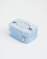 Forget Me Not Embroidered Jewellery Box