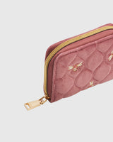Bee Quilted Rose Purse