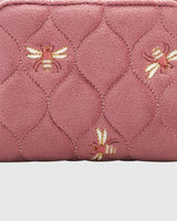 Bee Quilted Rose Purse