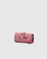 Bee Quilted Rose Jewellery Roll