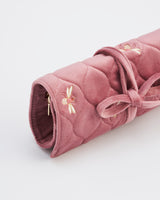 Bee Quilted Rose Jewellery Roll