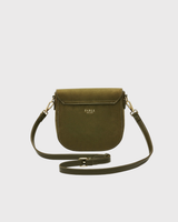Beth Saddle Bag in Khaki Suedette