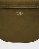Beth Saddle Bag in Khaki Suedette