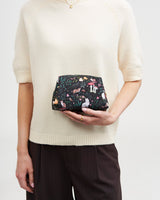 Niva Print Cosmetic Pouch in Green