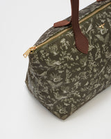 Edith Orla Scene Print Tote Bag in Khaki