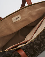 Edith Orla Scene Print Tote Bag in Khaki