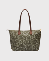 Edith Orla Scene Print Tote Bag in Khaki