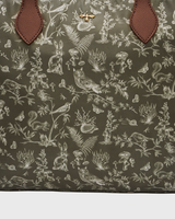 Edith Orla Scene Print Tote Bag in Khaki