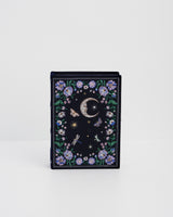 Florence Midnight Garden Embroidered Book Box in Navy Velvet