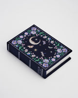 Florence Midnight Garden Embroidered Book Box in Navy Velvet