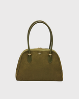 Amelia Shoulder Bag in Khaki Suedette