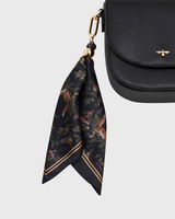 Black Saddle Crossbody Bag
